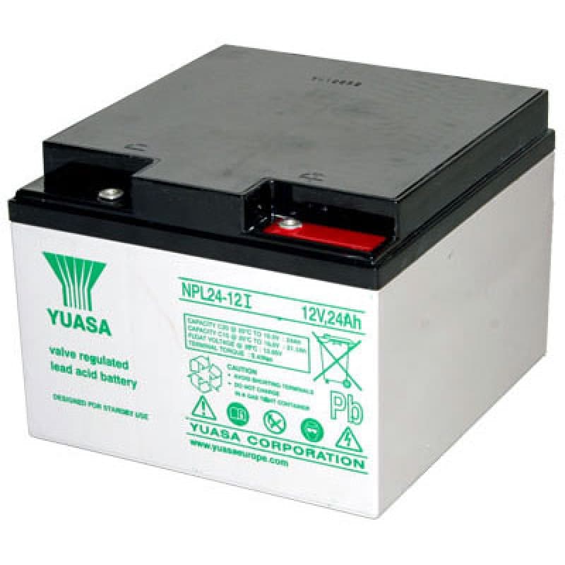 Batterie au plomb Yuasa NPL24-12i PB, connexion à vis enfoncée M5