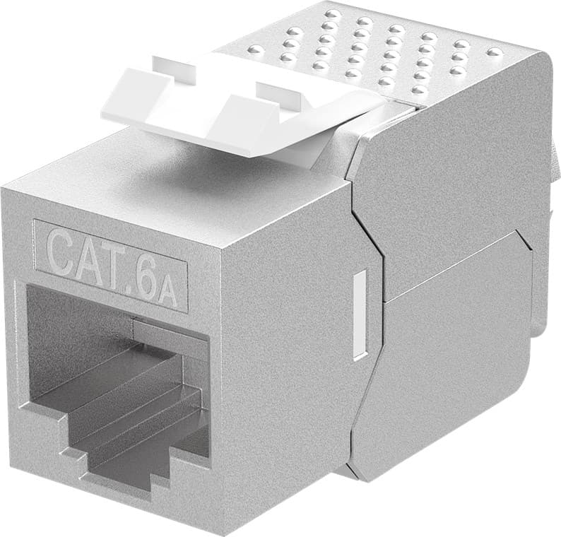 Goobay Keystone Module RJ45 CAT 6A, STP, slim-line