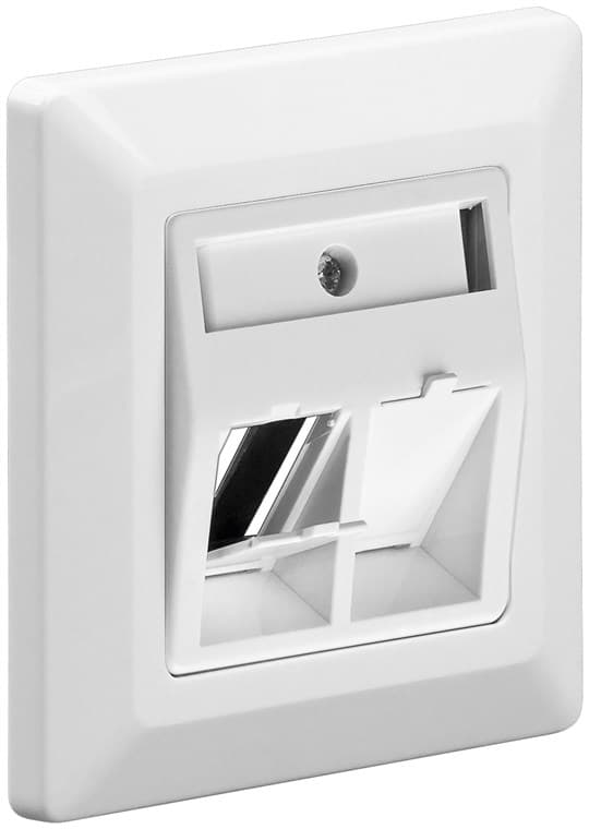 Cadre de montage Goobay 2x pour prises Keystone - pour 2x modules RJ45 SNAP-IN