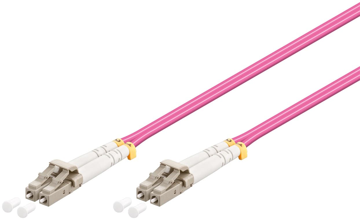 Câble à fibre optique Goobay, multimode (OM4) violet