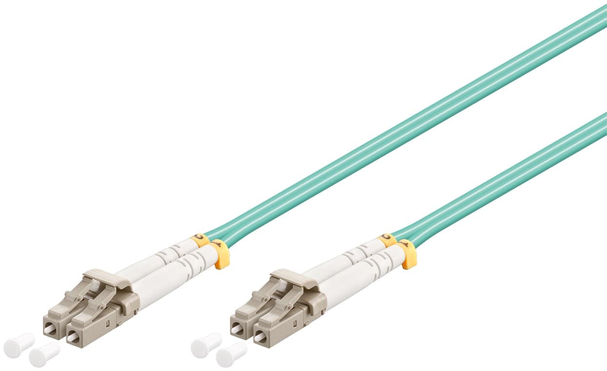 Câble à fibre optique Goobay, multimode (OM3) aqua