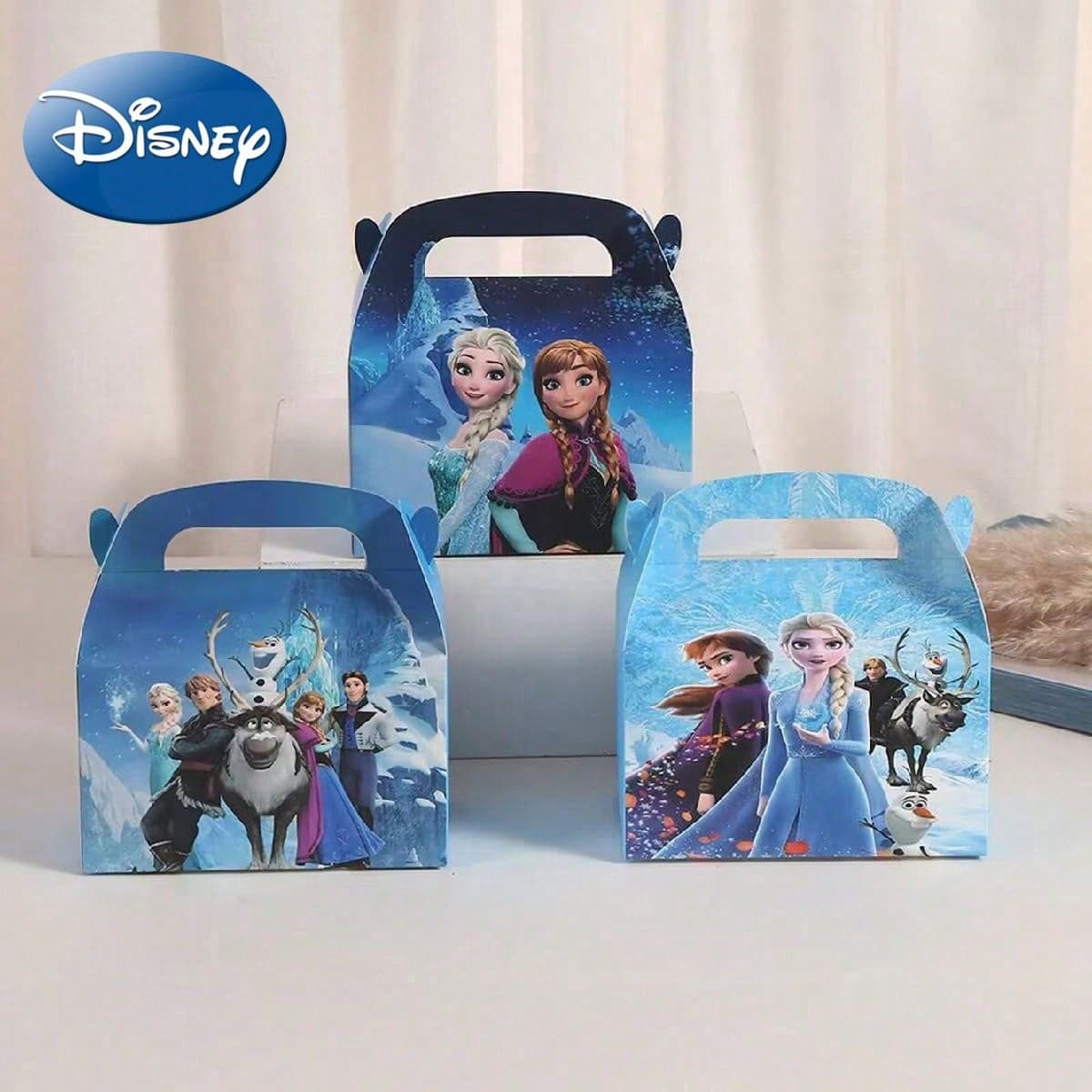 Ensemble de 6 boîtes de bonbons Frozen Anna Princess, boîte de cadeau de fournisseurs de fête