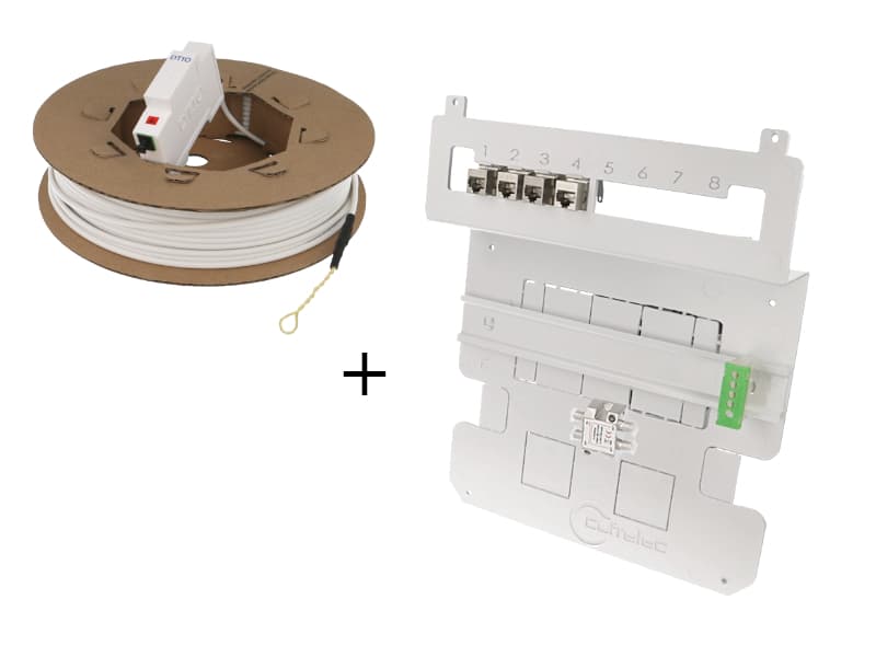 Kit de communication fibre pour bac d'encastrement avec DTIO