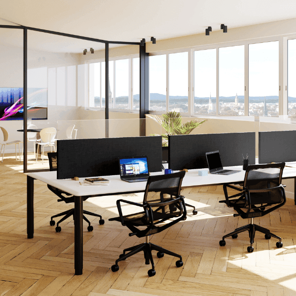 Séparation de bureau Acoustique pour améliorer l'isolation phonique - normes de sécurité anti-feu M1